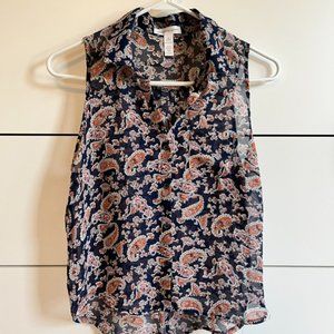 Paisley Chiffon Blouse